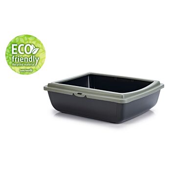 BEEZTEES Katzentoilette juliet eco l48b38h14cm grün/schwarz