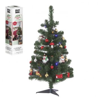 Joy kerstboom led multicolour werkt op batterijen met timer groen 26 ornamenten 30L TIPS 94 - h90xd Joy kerstboom led multicolour werkt op batterijen met timer groen 26 ornamenten 30L TIPS 94 - h90xd