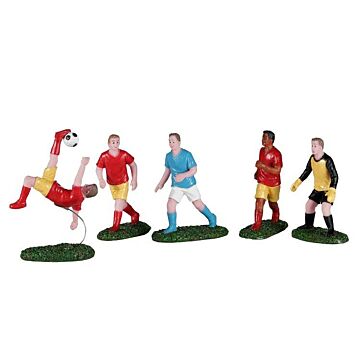 Lemax Playing Soccer, Set mit 5