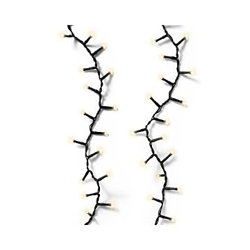Weihnachtsbeleuchtung 600 LED Durawise Cluster-Lichter 8 Funktionen Funkeleffekt auf Batterie 1490 cm - Lumineo