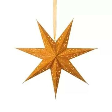 Weihnachtsstern aus Papier gold Ø 60 cm