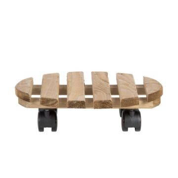 Trolley braun rund outdoor 29 cm