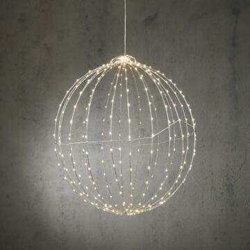 Lichtkugel LED beleuchtung klassisch weiβ mit Timer Ø 50 cm - Luca Lighting