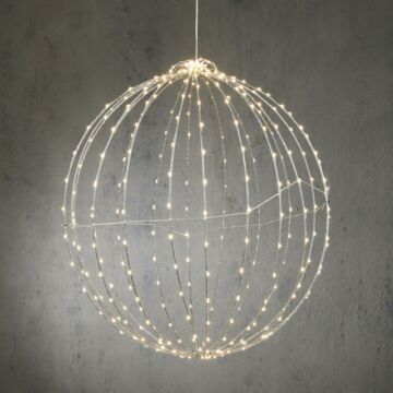 Lichtkugel LED beleuchtung klassisch weiβ mit timer Ø 60 cm - LUCA LIGHTING