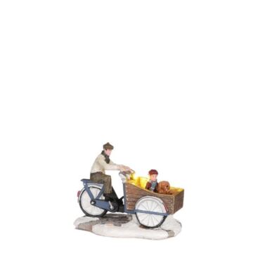 Cargo bike family battery operated - l10xw6xh7,5cm Cargo bike family battery operated - l10xw6xh7,5cm
