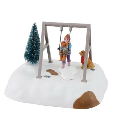 LEMAX PUPPY GETS A SWING RIDE, B/O (4.5V)