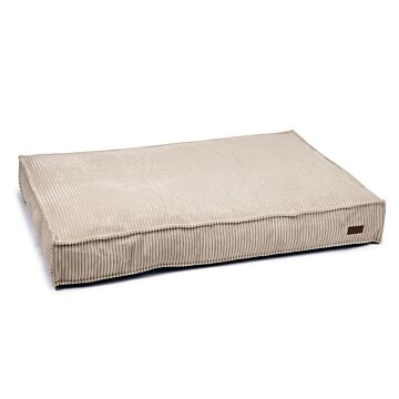 Kissen ribbed hellgrau l120b80h15