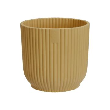 Blumentopf Vibes Fold rund mini  gelb Ø 9 cm - Elho