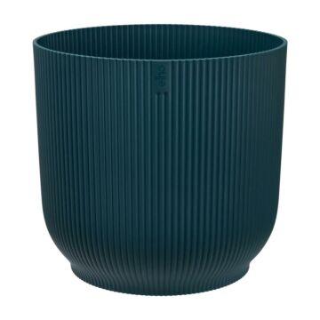 Blumentopf Vibes Fold rund mit Rollen Blau Ø 35 cm – Elho