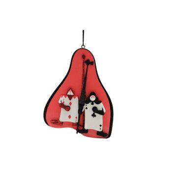 Club of Hearts 2D resin ornament - Kurt Adler