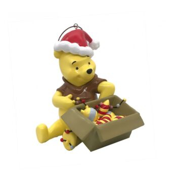 Pooh Present Resin Ornament - Kurt Adler