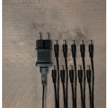 Adapter mit 10 DC Steckern 4,5V 4 Meter Anschlusskabel