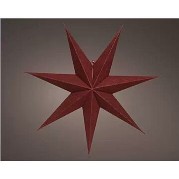 Papieren Stern dunkel rot Ø 60 cm