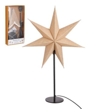 Sternlampe auf Ständer braun 25W-E14 Ø 45 cm