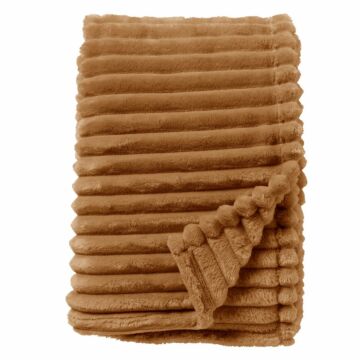 Soft Plaid Ricky 150×200 cm Tobacco Brown – Dutch Decor