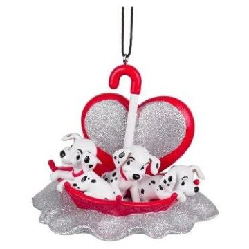 Dalmatiërs ornament plastic 7 cm - Kurt Adler