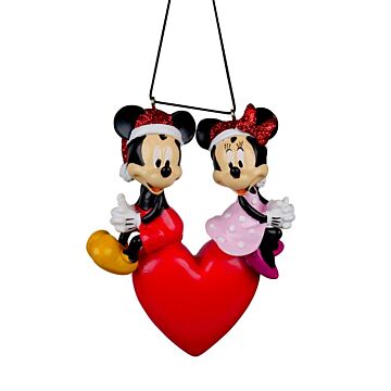 Verliebtes Mickey & Minnie 3D-Ornament, 12,7 cm Verliebtes Mickey & Minnie 3D-Ornament, 12,7 cm