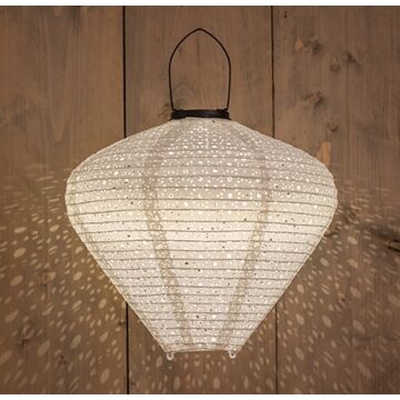 Solarlaterne Marrakesch weiß 33 cm