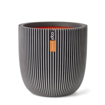 Blumentopf Planter bol groove anthrazit Ø 43 cm - Capi