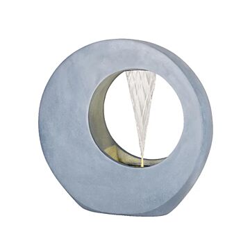 Brunnen rund Polyresin grau 72 cm - Lumineo