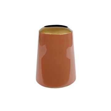 Vase Mira L terra metall H 24 cm