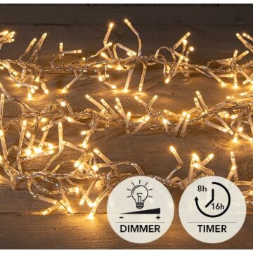 Cluster-Lichter Weihnachtsbeleuchtung 768 LED klassisch warm 450 cm - Anna's Collection