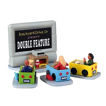 Lemax Backyard Drive-In, Set mit 4