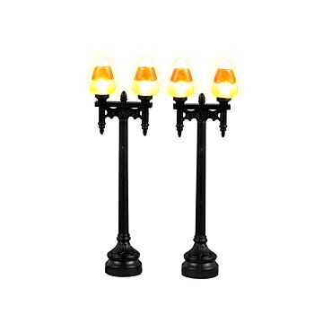 Lemax Candy Corn Street Light, Set mit 2, B/O (4.5V)
