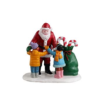 Lemax Santa Gets A Hug