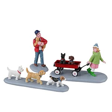 Lemax Puppy Parade, Set mit 3