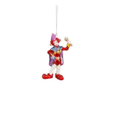 Ornament Pardoes glas rood 13 cm - Luville
