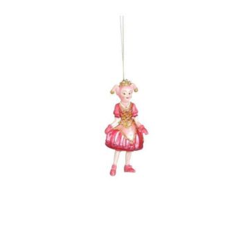 Ornament Pardijn glas roze 12,5 cm - Luville
