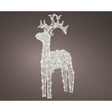 Rentier stehend LED-Lichtfigur Weihnachten outdoor h116 cm - Lumineo