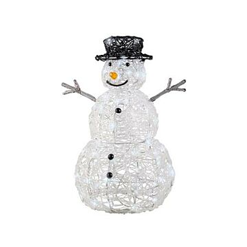 Schneemann 80LED Lichtfigur kaltweiß 65 cm - Lumineo