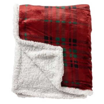 Plaid Carlton rot L 150 cm