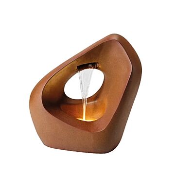 Springbrunnen Freiform Polyresin braun 52 cm - Lumineo
