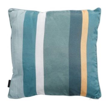 Sierkussen met paspel 50x50 Stripe green