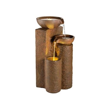 Gartenbrunnen Säuleen Braun