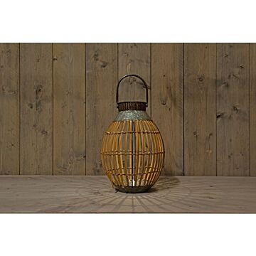 Solar Laterne Bambus h36.5cm