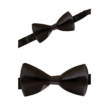 Fliege Satin schwarz 10 cm