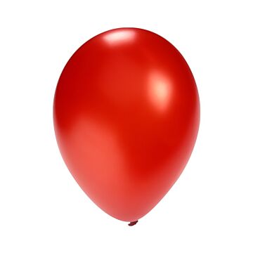 Ballons metallic rot 12 cm 100st.