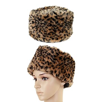 Pelzmütze Pantherdruck