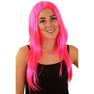 Perücke rosa langes Haar