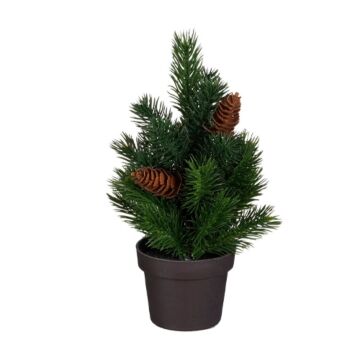 Weihnachtsbaum Tannenzapfen im Topf grün 24 cm - Mica