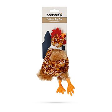 Hundespielzeug Beeztees Huhn Plüsch Flatino L 25 cm