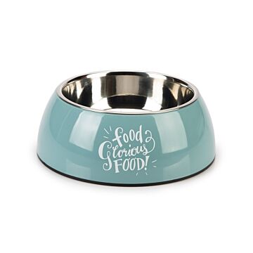 Beeztees Eetbak glorious plastic blauw d22cm