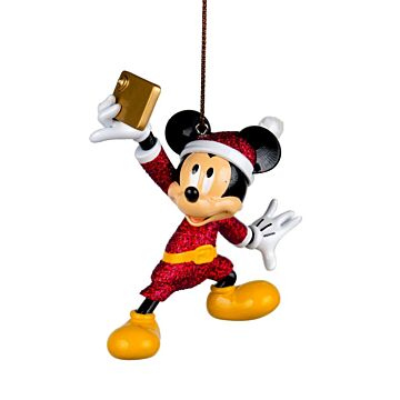 Mickey Selfie 3D-Ornament aus Kunstharz, 10 cm