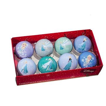 Frozen Weihnachtskugeln box plastik Ø 6 cm 8 Stücke - KURT S ALDER