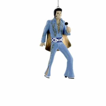 Blue Suit Elvis Ornament 11,5 cm - Kurt Adler