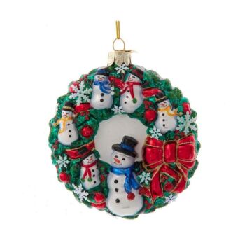Snowman Wreath Ornament - Noble Gems